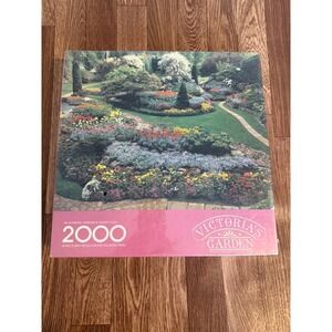 Springbok Victorias Garden 2000 Piece Jigsaw Puzzle Butchart Gardens PZL9402 NEW